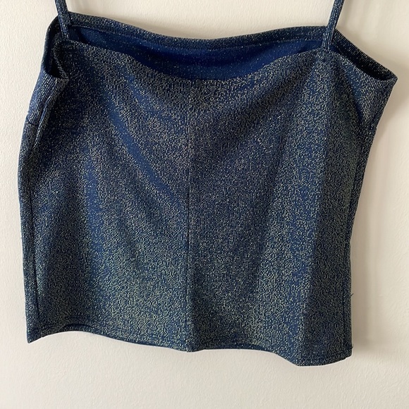 Reformation Isabella Tank Navy Sparkle - Picture 3 of 6